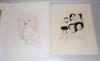 AL HIRSCHFELD Three etchings with aquatint.